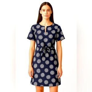Red Valentino Navy & White Polka Dot Dress